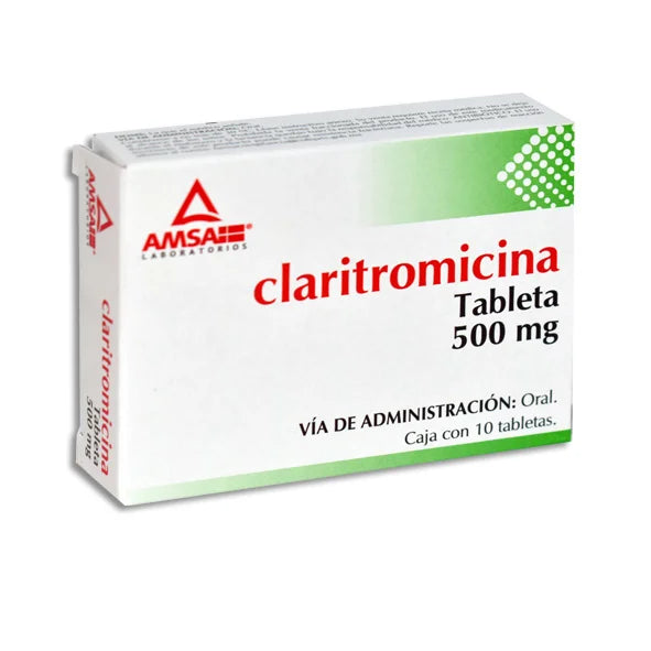 CLARITROMICINA 500MG 10TABS