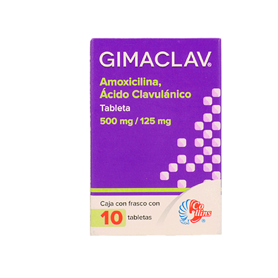 GIMACLAV 500 MG/125 MG 10TABS