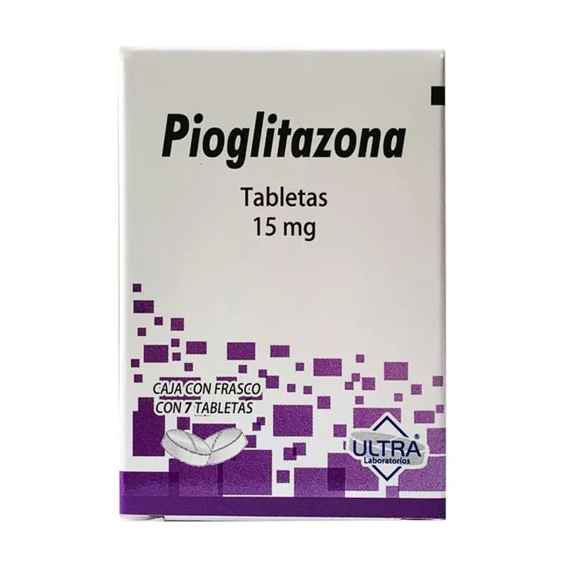 PIOGLITAZONA 15MG 7TABS