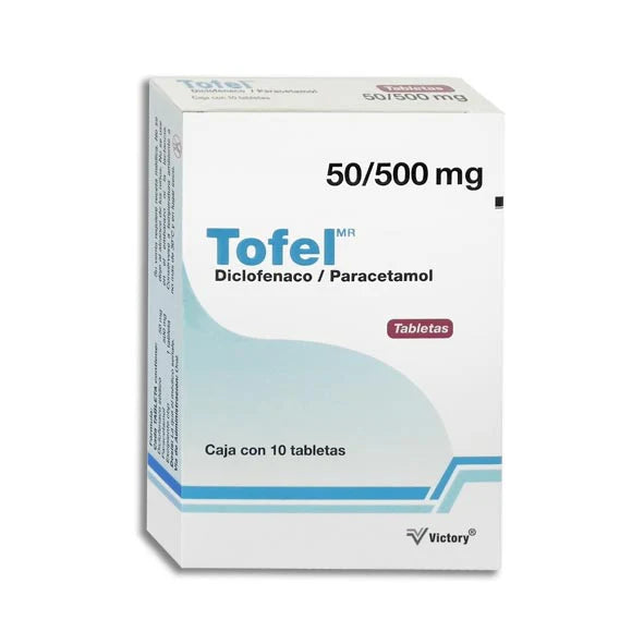 TOFEL 50/500 MG 10TABS