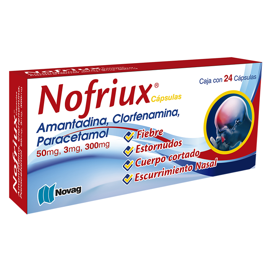 NOFRIUX 24 CAPS 50/3/300 MG