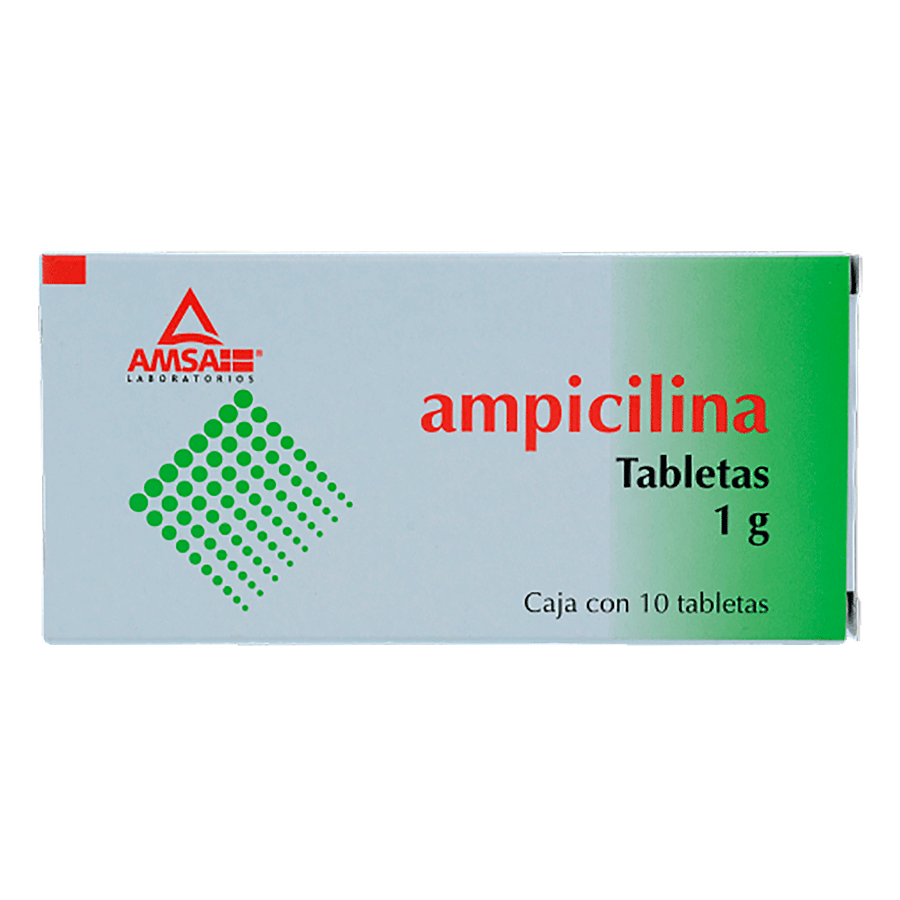 AMPICILINA 1G 10TABS