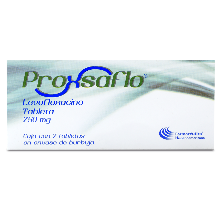 PROXSAFLO/LEVOFLOXACINO 750MG C/7 TABLETAS